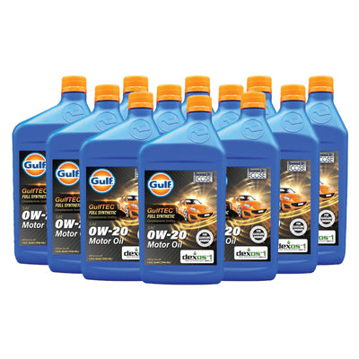 Gulf GulfTEC 0W-20 Full Synthetic dexos1 Motor Oil 1 Qt
