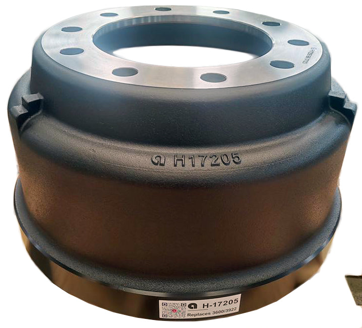 Alpar H-17205T Rear Brake Drum 16.5 x 7 in, 10 Bolt