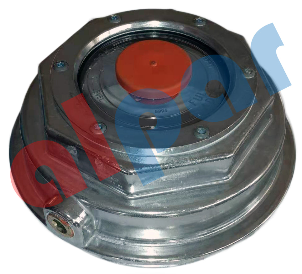 Alpar H-18943 Threaded Aluminum Hub Cap for ProPar / SAF-Holland Trailer Axles - Ref 343-4075