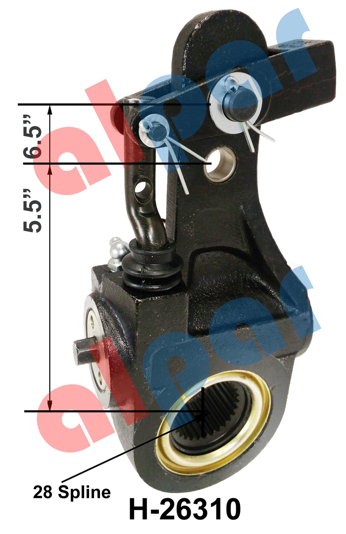 HD Pioneer H-26310 Automatic Slack Adjuster - 1-1/2 in 28 Spline x 5.5 in Arm