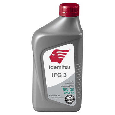 Idemitsu IFG3 Full Synthetic 5W-30 SP/GF-6A Motor Oil - Case of 4 x 5 Qt 30015204