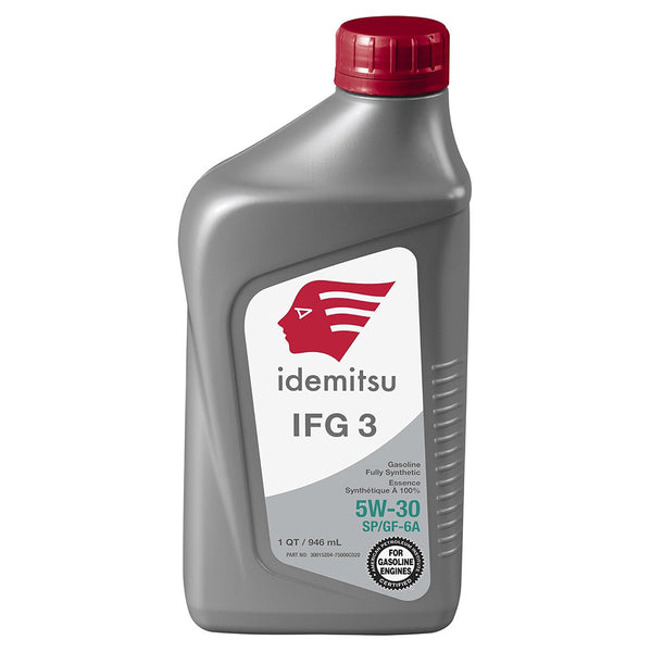 Idemitsu IFG3 Full Synthetic 0W-20 SP/GF-6A Motor Oil - Case of 4 x 5 Qt 30015203