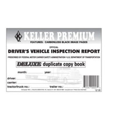J.J. Keller Driver's Vehicle Inspection Report Book - Duplicate Carbonless 115B