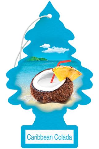 Little Trees Caribbean Colada Hanging Air Freshener (Pack of 24) - U1P-10324