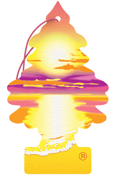 Little Trees Sunset Beach Hanging Car Air Freshener (1-Pack) - U1P-17177
