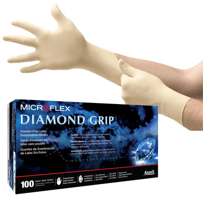 Microflex Diamond Grip MF-300 Latex Exam Gloves - X-Large MF-300-XL