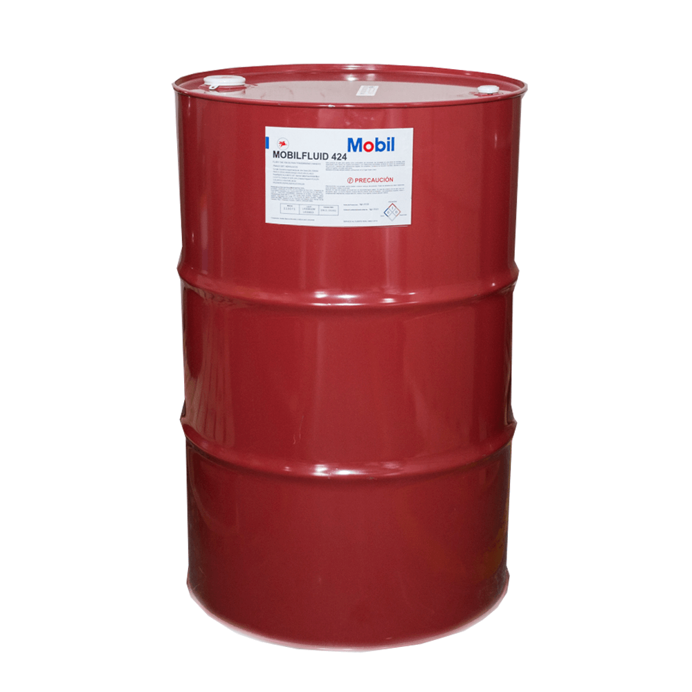 Mobilfluid 424 Multipurpose Tractor Hydraulic Fluid - 55 Gal Drum