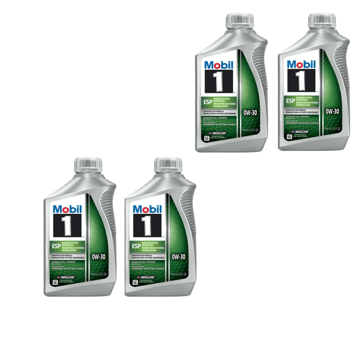 Mobil 1 ESP 0W-30 Full Synthetic Motor Oil - Case of 6 x 1 Qt (124547)