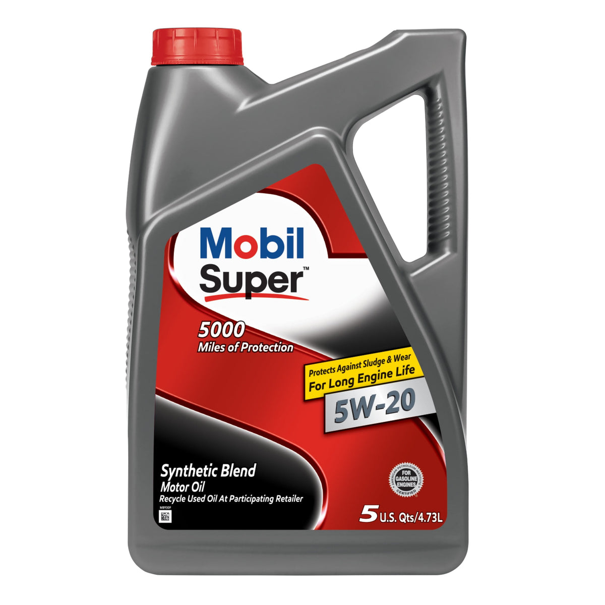 Mobil Super 5000 Motor Oil - 5 Qt