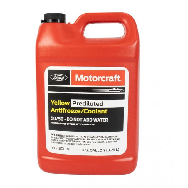 Motorcraft Yellow 50/50 Prediluted Antifreeze Coolant 1 Gallon, Case of 6 VC13DLG