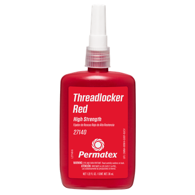 Permatex 27140 Red High Strength Threadlocker 271 - 36 ml