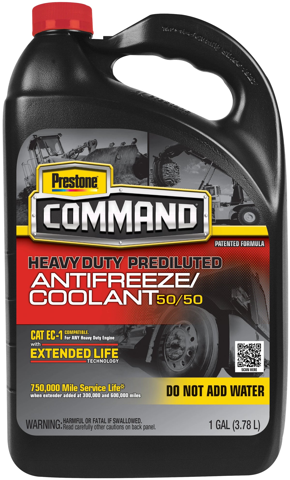 Prestone Command Heavy Duty Extended Life 50/50 Antifreeze/Coolant (6 x 1 Gal) - AFC11100