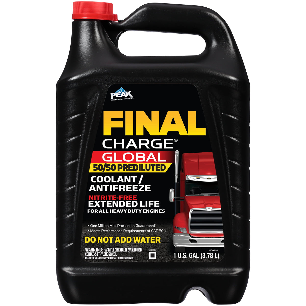Peak Final Charge Global Extended Life 50/50 Antifreeze/Coolant (6 x 1 Gal) - FXAB53