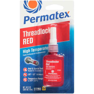 Permatex 27200 High Temperature Threadlocker Red - 10 ml