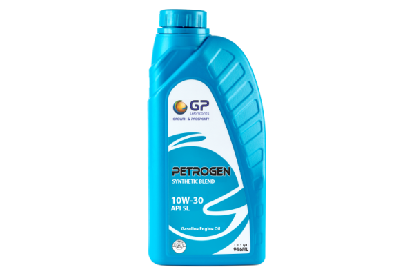 GP Petrogen Blue Series 10W-30 Synthetic Blend SL Motor Oil - Case of 12 x 1 Qt