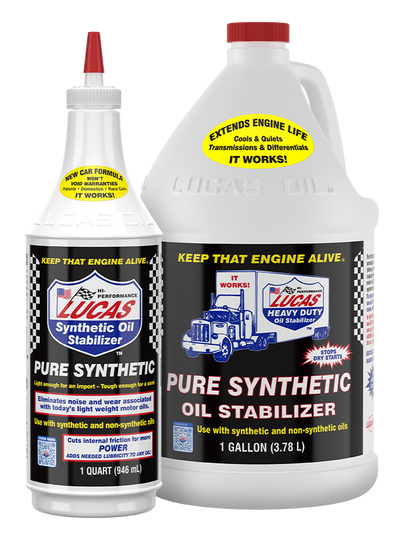 Lucas Oil 10130 Pure Synthetic Oil Stabilizer 1 Qt - Case of 12