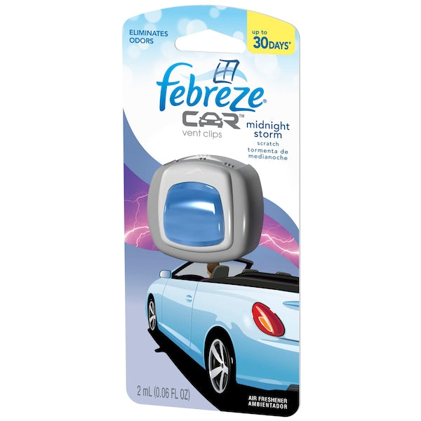 Febreze Car Vent Clip Air Freshener Midnight Storm 81116