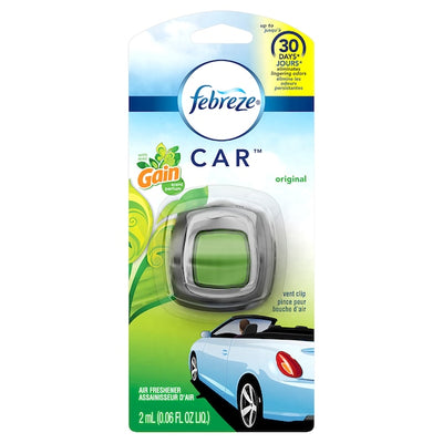 Febreze Vent Clip Car Air Freshener - Gain Original 86588
