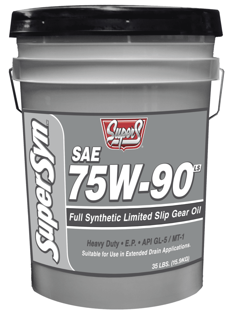 Super S SuperSyn Synthetic 75W-90 Limited Slip GL-5 Gear Oil - 5 Gallon (35 lb) Pail SUS217
