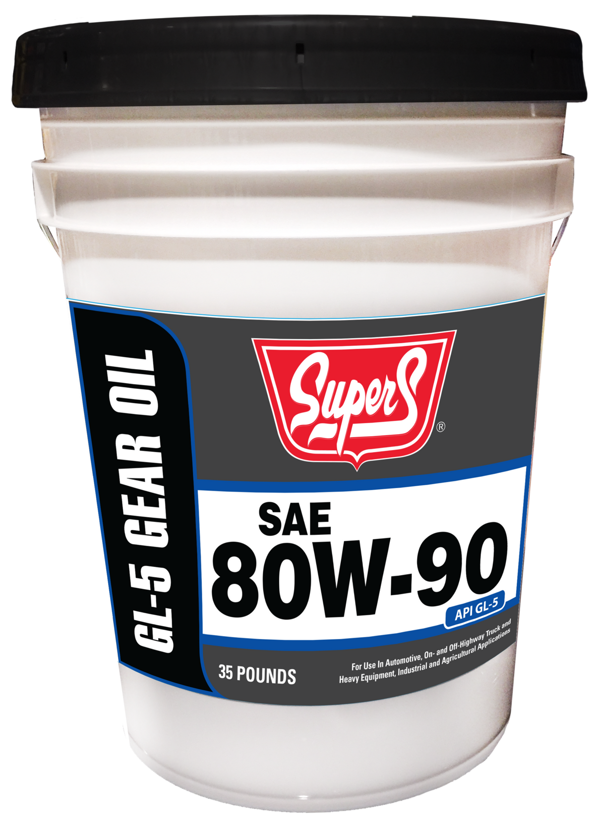 Super S SAE 80W-90 GL-5 Gear Oil 5 Gallon Pail SUS52