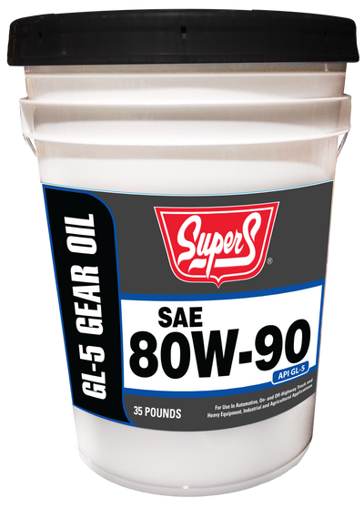 Super S SAE 80W-90 GL-5 Gear Oil 5 Gallon Pail SUS52