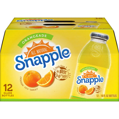Snapple Orangeade Juice Drink, 16 fl oz Bottles - Case of 12