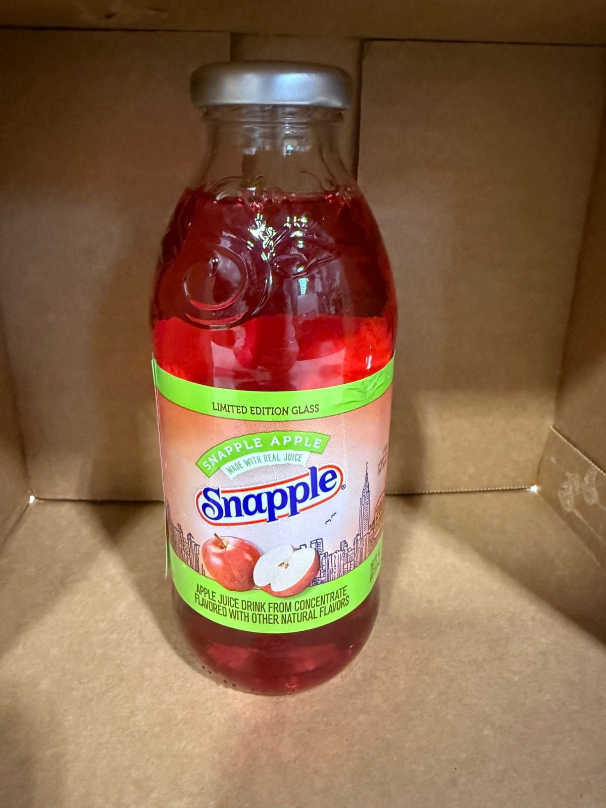 Snapple Apple Juice Drink, 16 fl oz Glass Bottles - Case of 24