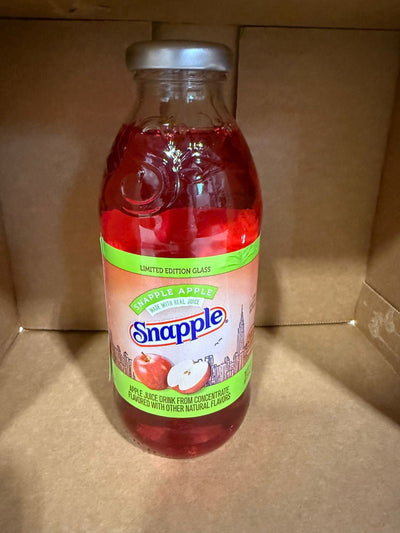 Snapple Apple Juice Drink, 16 fl oz Glass Bottles - Case of 24