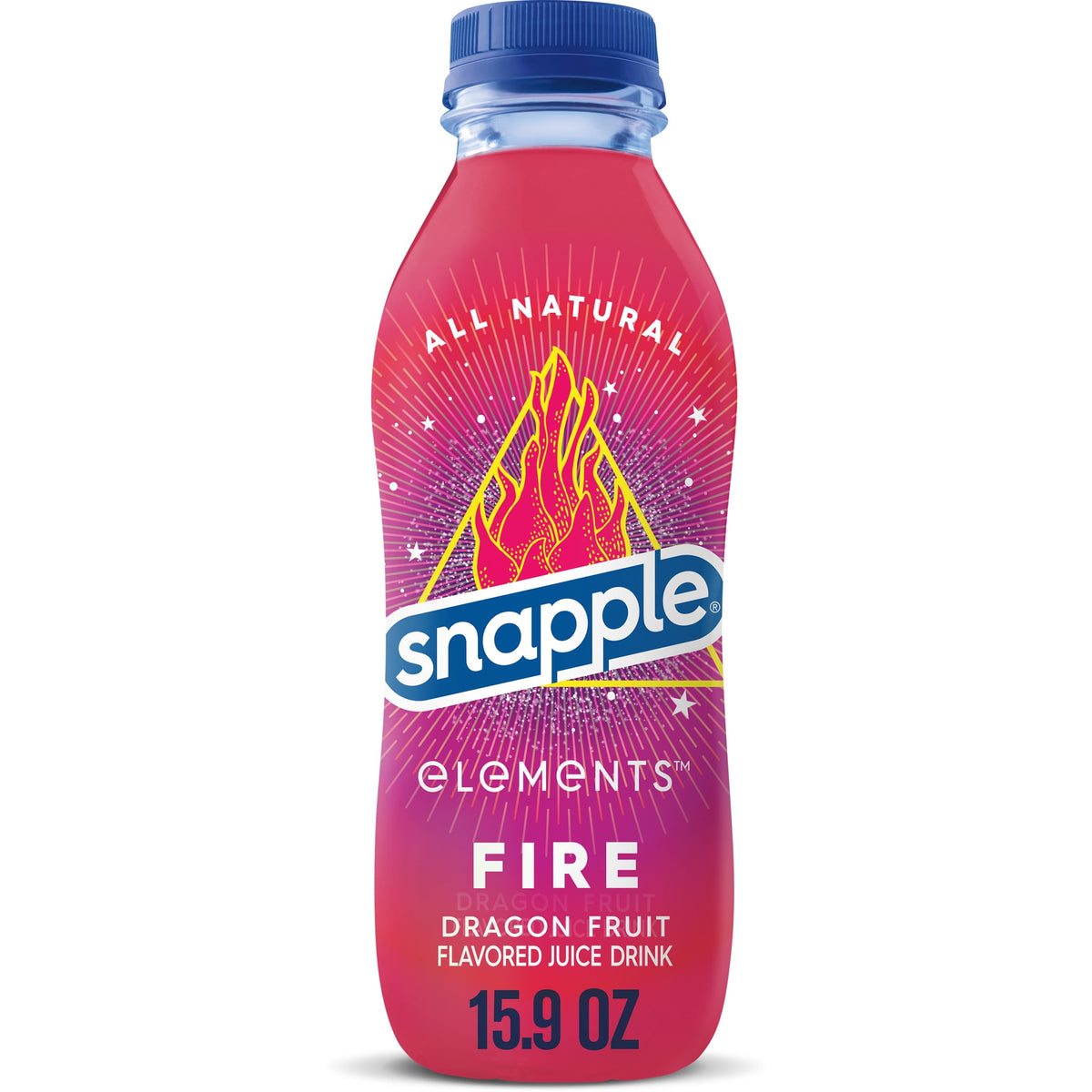 Snapple Elements Fire Dragon Fruit Juice Drink, 16 fl oz Bottles - Case of 12