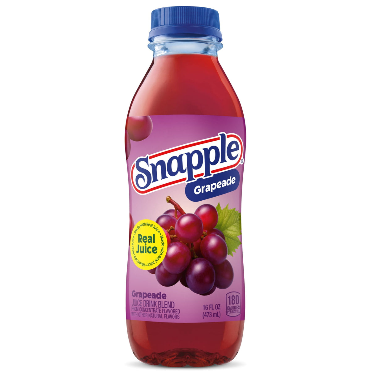 Snapple Grapeade Juice Drink, 16 fl oz Bottles - Case of 24