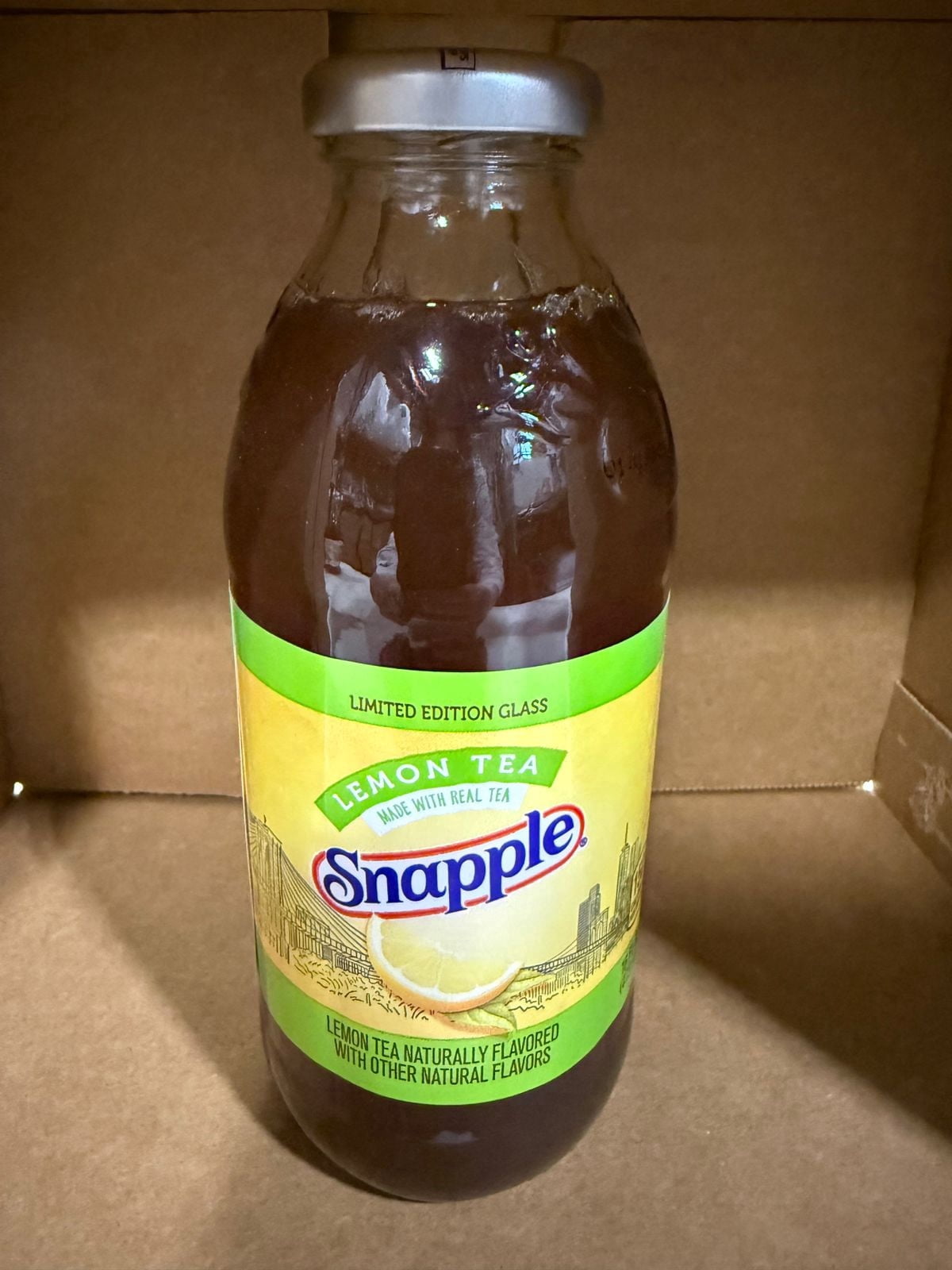 Snapple Lemon Tea, 16 fl oz Glass Bottles - Case of 24