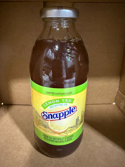 Snapple Lemon Tea, 16 fl oz Glass Bottles - Case of 24