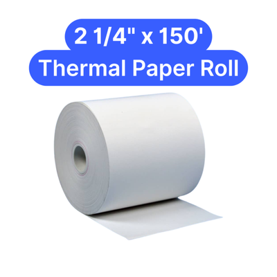 Thermal Paper Roll - 2 1/4 in x 150 ft