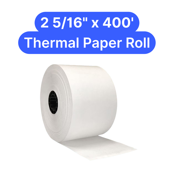 Thermal Gas Pump Paper Roll - 2 5/16 in x 400 ft
