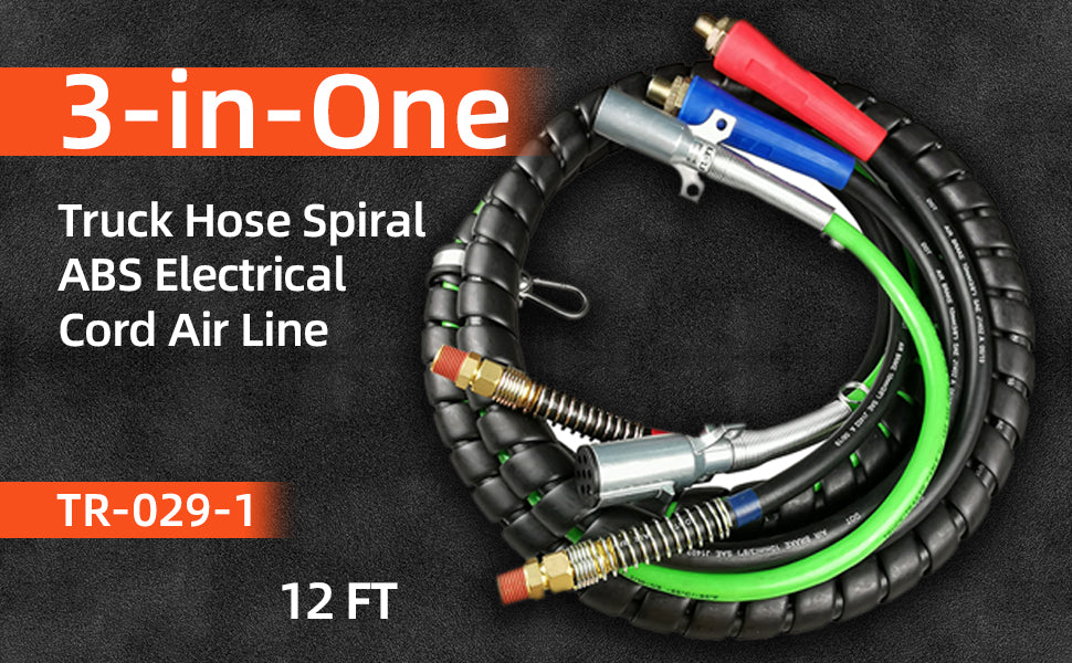 3-in-1 Air & Electrical Wrap 12 ft Black (30X11712)