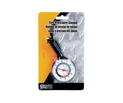 Project Pro Dial Tire Pressure Gauge 5-55 PSI - 1145WIL