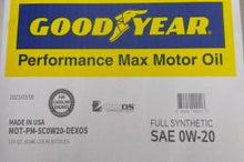Load image into Gallery viewer, 00011 GOODYEAR FULL SYNTHETIC 0W20 12/1 CASE
