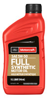 Motorcraft SAE 5W-50 Full Synthetic Motor Oil 1 Qt (XO-5W50-QGT)