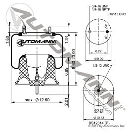 Automann Phoenix Air Spring Rolling Lobe - AB1DF23-9780