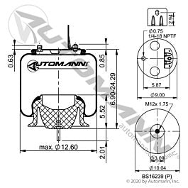 Automann Phoenix Air Spring Rolling Lobe - AB1DF23I-P1067