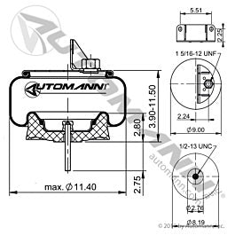 Automann Phoenix Air Spring Rolling Lobe - AB1DK20H-9541