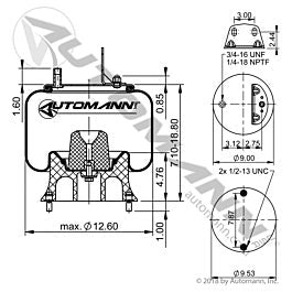 Automann Phoenix Air Spring Rolling Lobe - AB1DK23I-9507