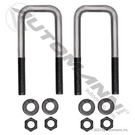 Automann U Bolt Kit SQ 9/16in x 2in x 5-3/4in - AUBK523C-056