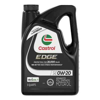 Castrol EDGE 0W-20 Advanced Full Synthetic Motor Oil - 5 Qt (1597B2)