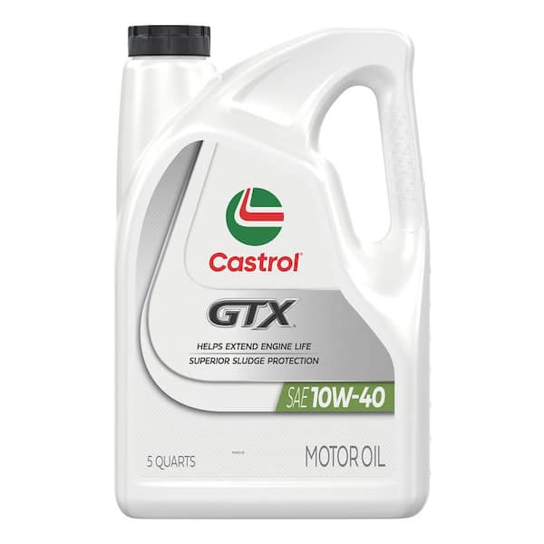 Castrol GTX 10W-40 Conventional Motor Oil - 5 Qt, Case of 3 (15982E)
