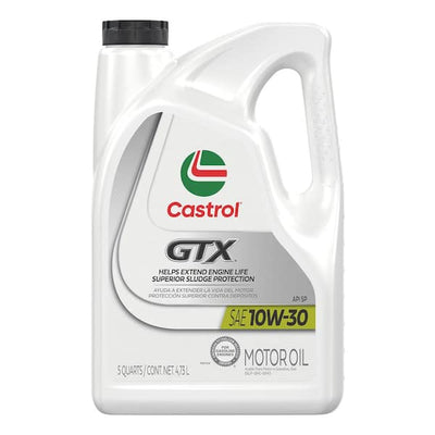 Castrol GTX 10W-30 Conventional Motor Oil - 5 Qt, Case of 3 (15B7AA)