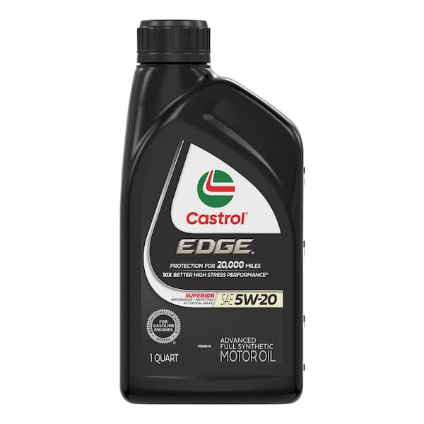 Castrol EDGE 5W-20 Advanced Full Synthetic Motor Oil - Case of 6 x 1 Qt (15D4DC)