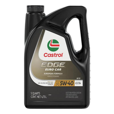 Castrol EDGE Euro 5W-40 A3/B4 Full Synthetic Motor Oil - 5 Qt (15D934)