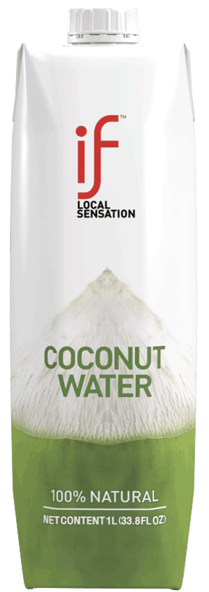 IF 100% Coconut Water, 1 Liter Bottles - Case of 12