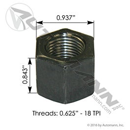 Automann Deep Nut 5/8in 18 GR8 - DN3